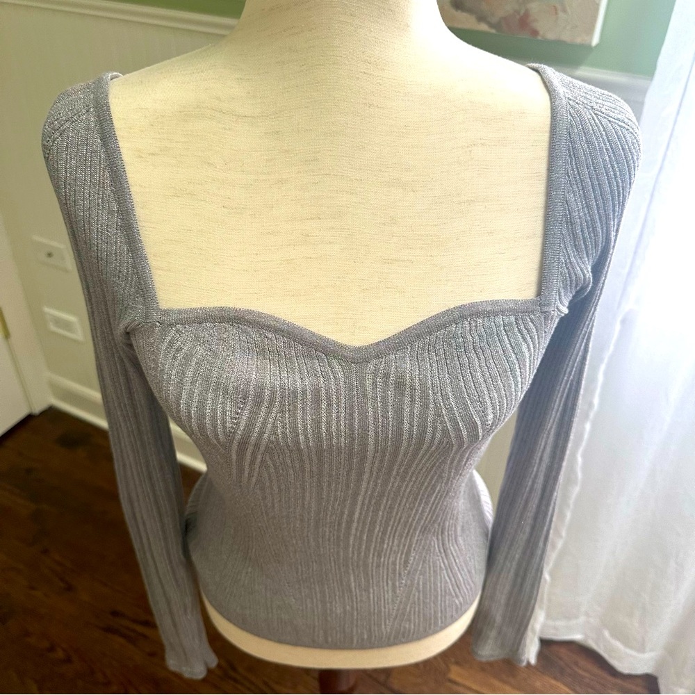 Banana Republic Sweetheart Metallic Top